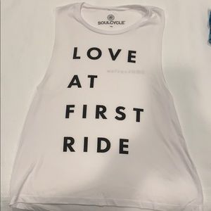 Soulcycle love at first ride tank top like new